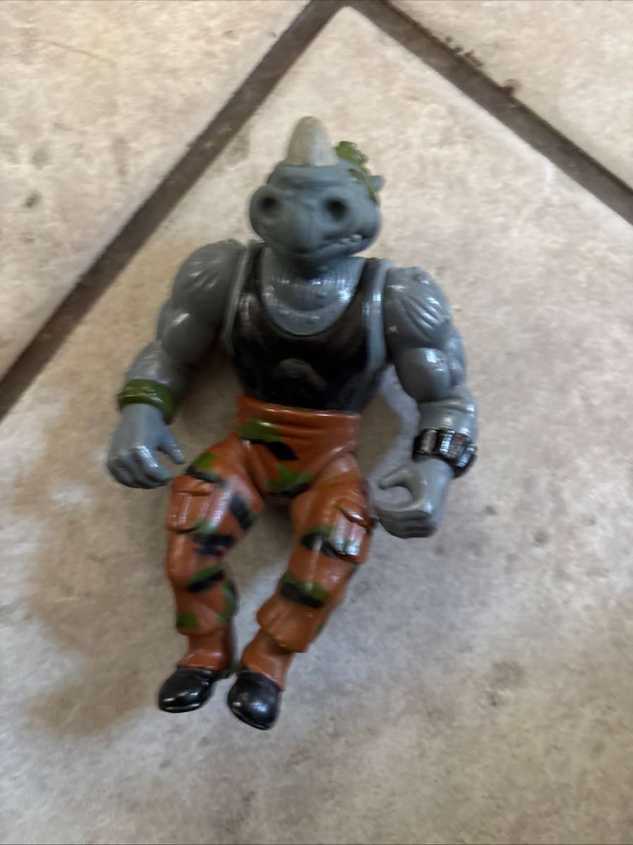 Vintage Donatello rocksteady and Metalhead figure lot TMHT ninja turtle playmates lot