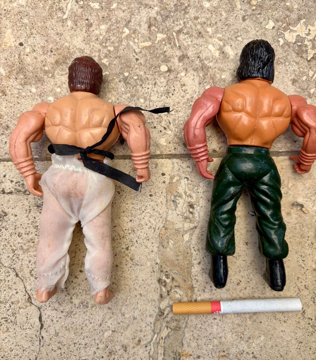 1985 JOHN RAMBO Vintage Figure With friend pair in box