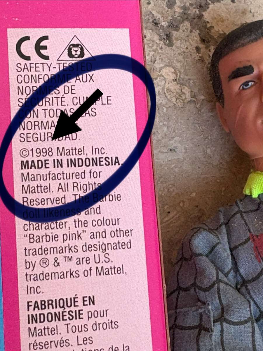 Vintage Barbie doll in original box and Ken doll pair barbie clothes lot