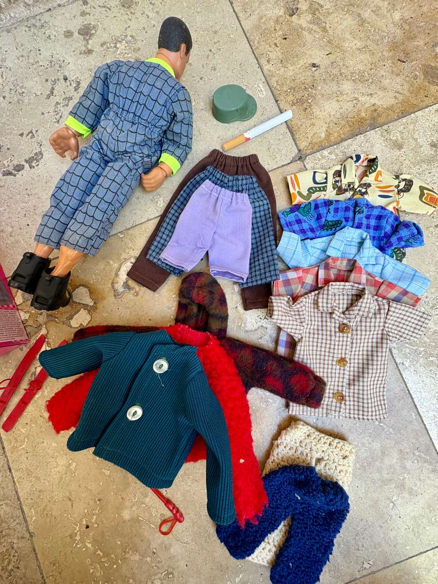 Vintage Barbie doll in original box and Ken doll pair barbie clothes lot