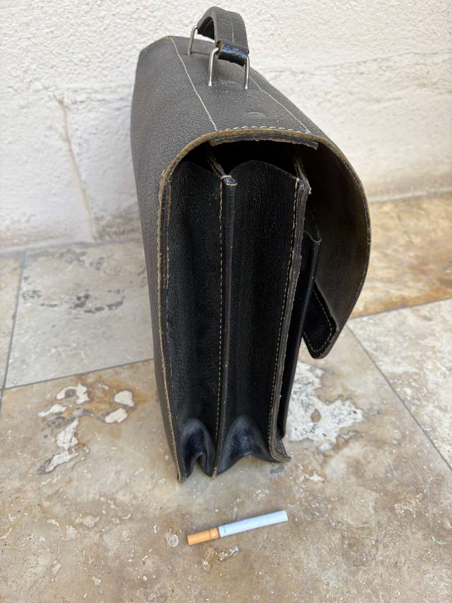 Vintage School Leather Briefcase