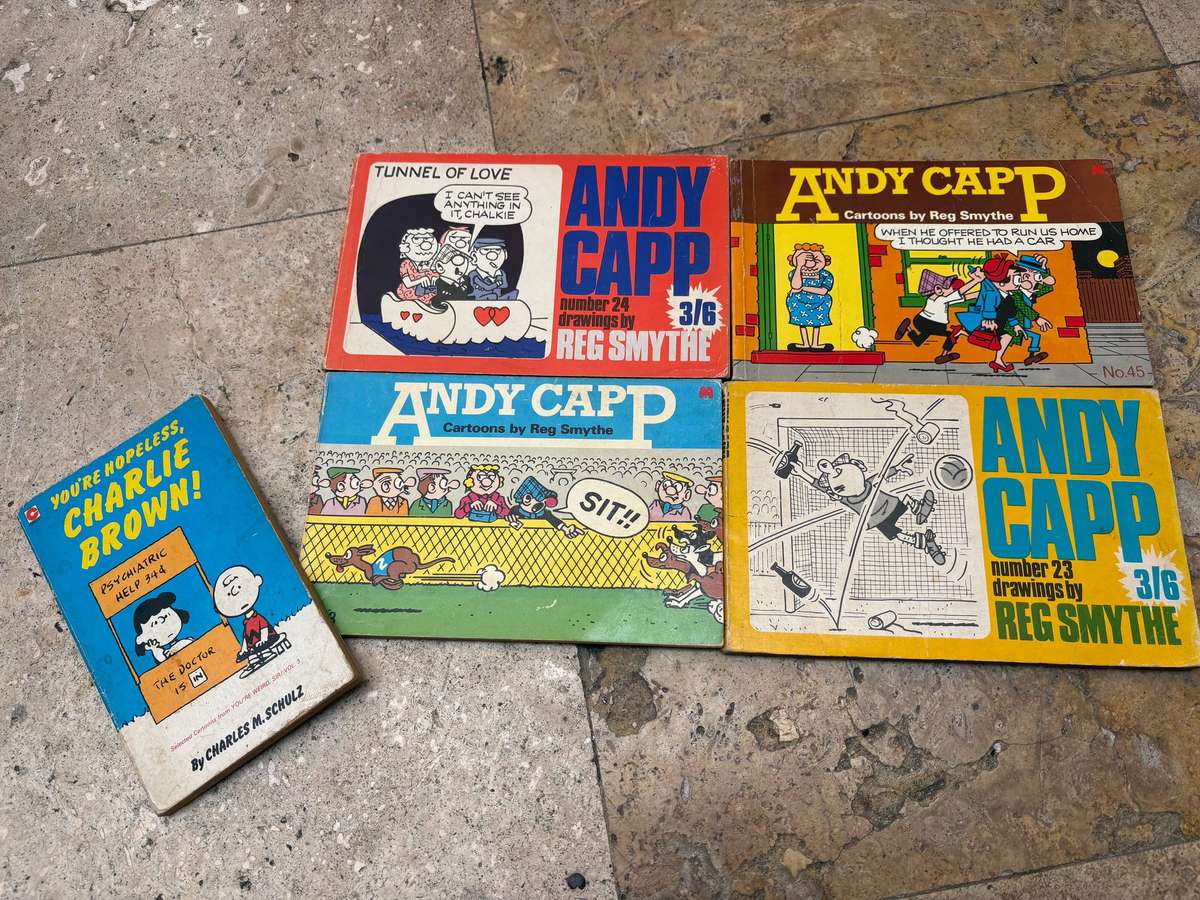 Andy cap comic lot of 4 with a Charlie Brown comic