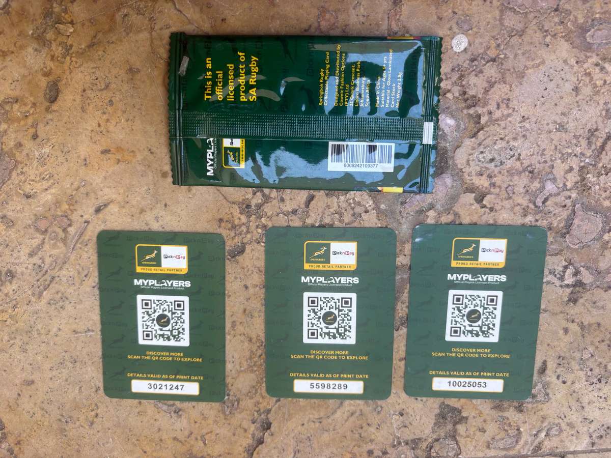 Pick n Pay tradiing cards lot of 6