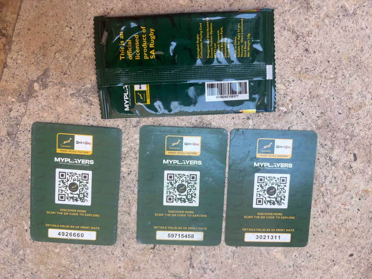 Pick n Pay trading cards lot of 6
