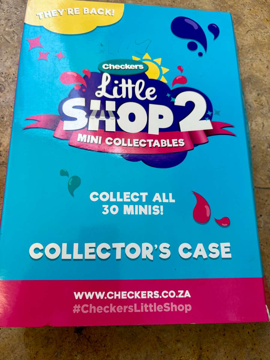 CHECKERS LITTLE SHOP COMPLETE SET 2 COLLECTORS CASE  mini Collectables 30 piece 2017