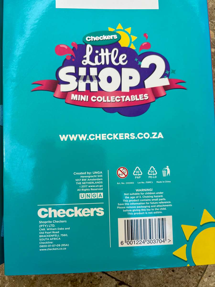 CHECKERS LITTLE SHOP COMPLETE SET 2 COLLECTORS CASE  mini Collectables 30 piece 2017