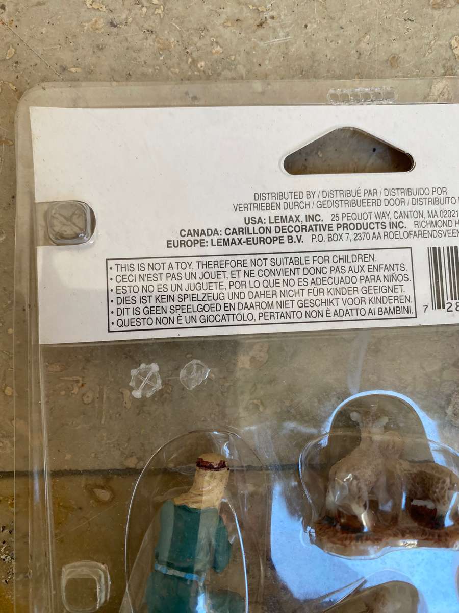 Vintage Lemax nativity  figures set of 8  #92351