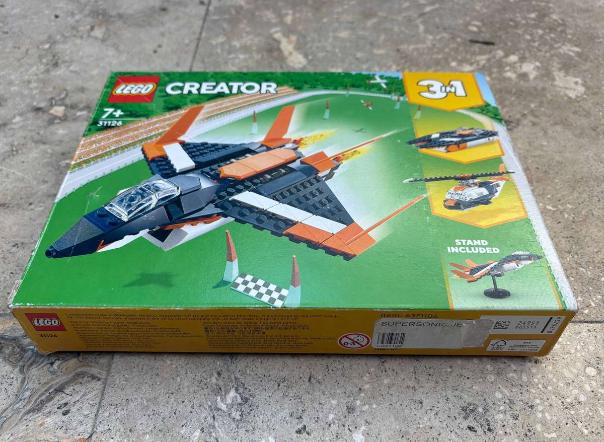 Lego creator 3in1 supersonic jet 31126 sold as spares