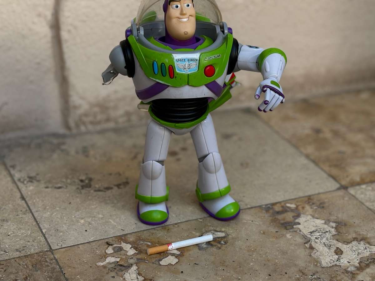 TOY STORY BUZZ LIGHTYEAR Vintage Figure space ranger talking figure 30cm