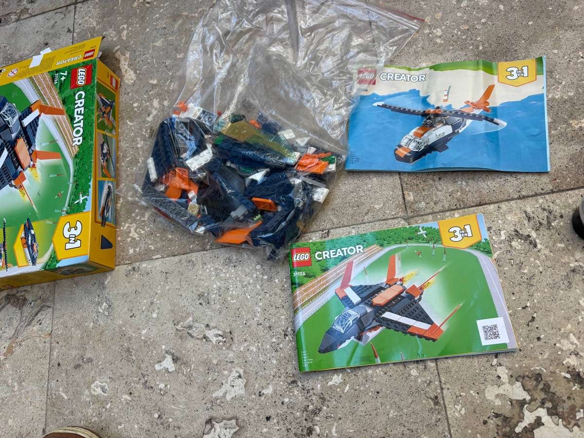 Lego creator 3in1 supersonic jet 31126 sold as spares