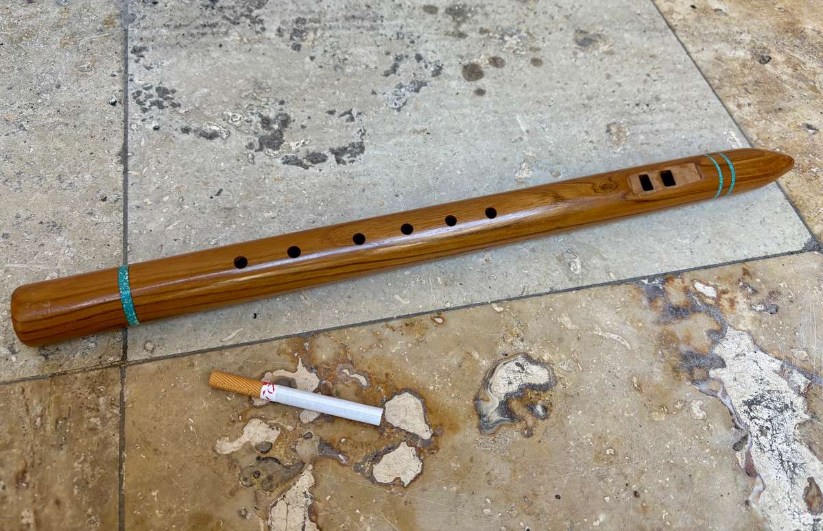 Native American wood flute 45cm