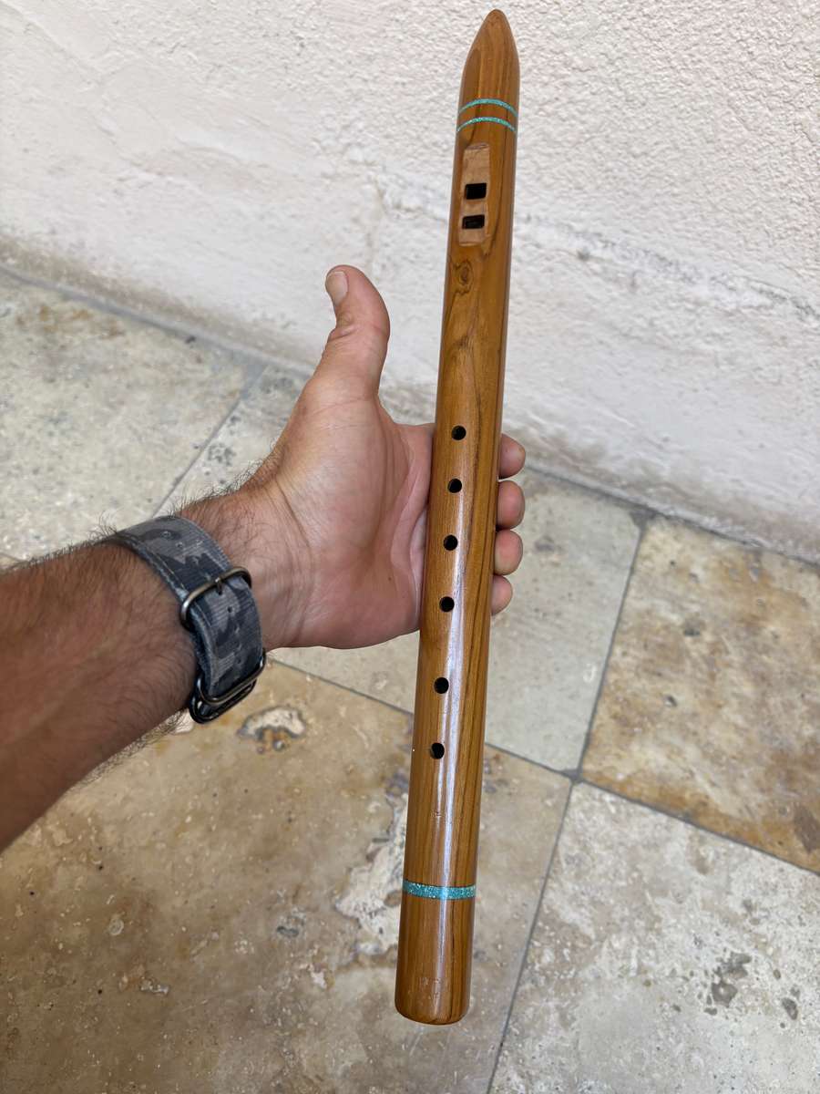 Native American wood flute 45cm