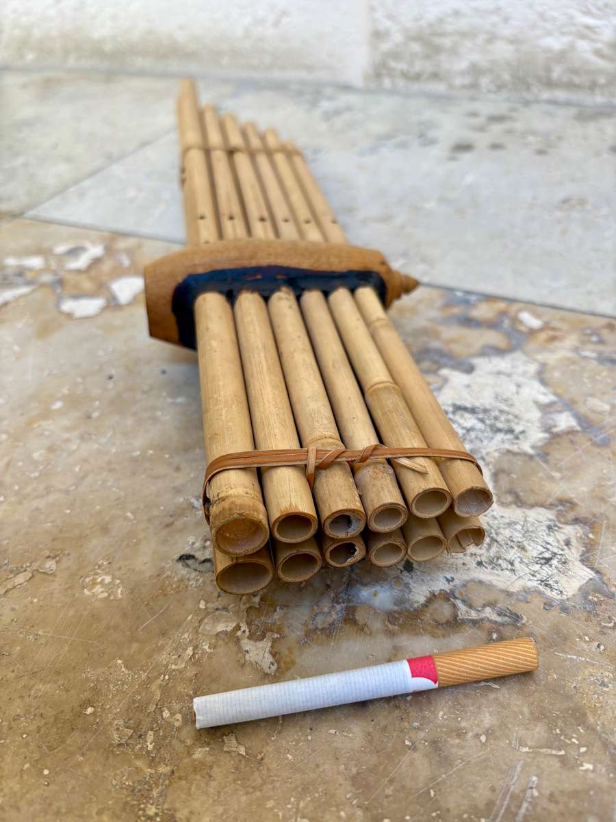 Thai traditional Bamboo flute , Isan Khaen musical instrument