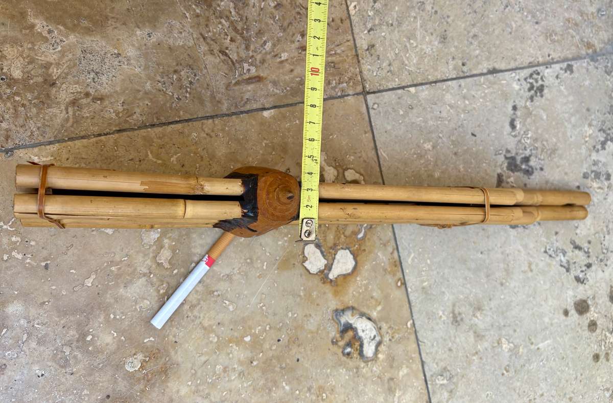 Thai traditional Bamboo flute , Isan Khaen musical instrument