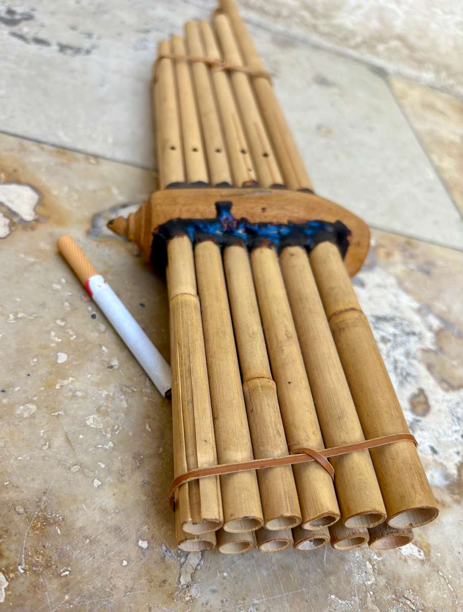 Thai traditional Bamboo flute , Isan Khaen musical instrument