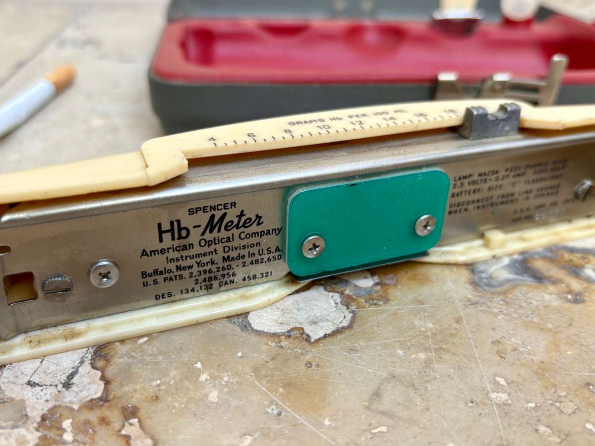 Vintage Spencer  American optical  Medical Hemoglobin meter kit