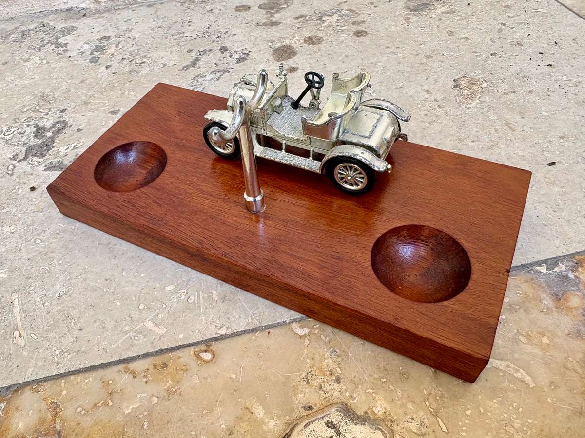 Vintage Lesney diecast car smoking pipe holder