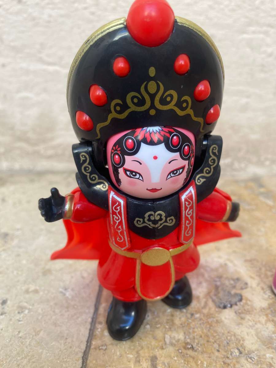 Chinese Sichuan opera face changing doll 4 faces hanging doll