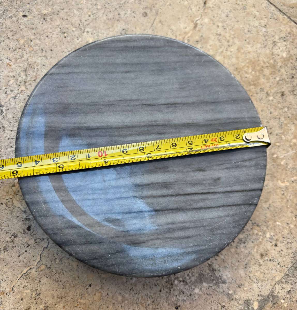 Vintage marble designer ashtray grey