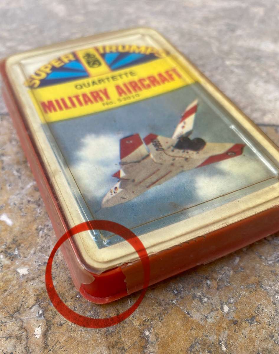 vintage super trumps supertrumps cards quartette Military aircraft  no 53010