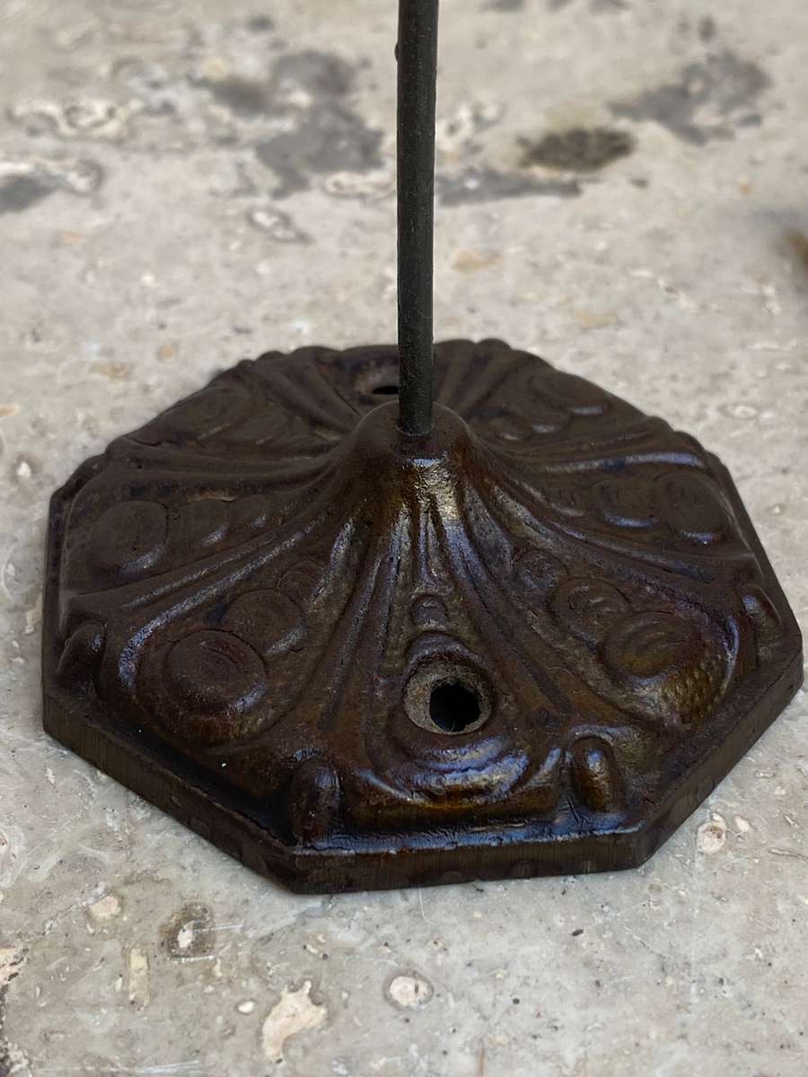 Vintage cast iron bill spike invoice holder