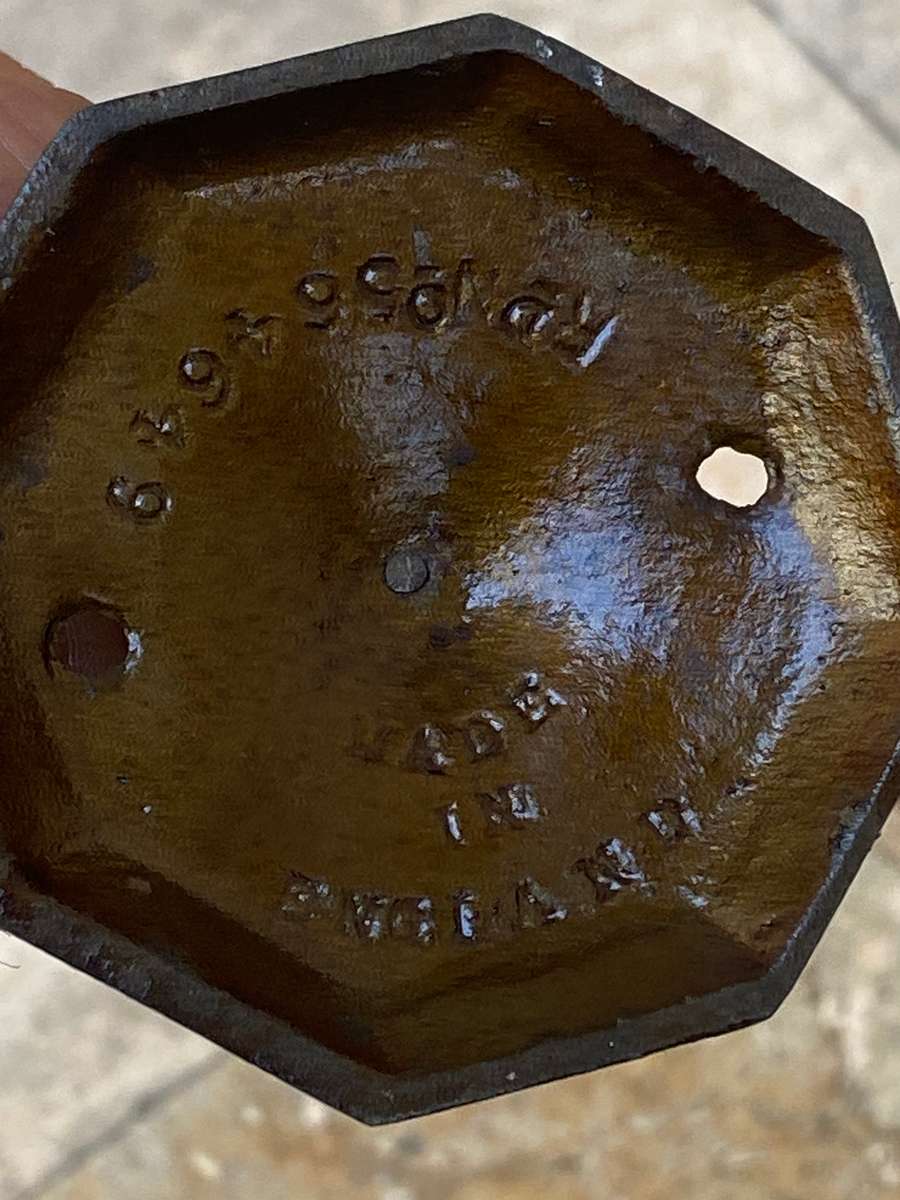 Vintage cast iron bill spike invoice holder