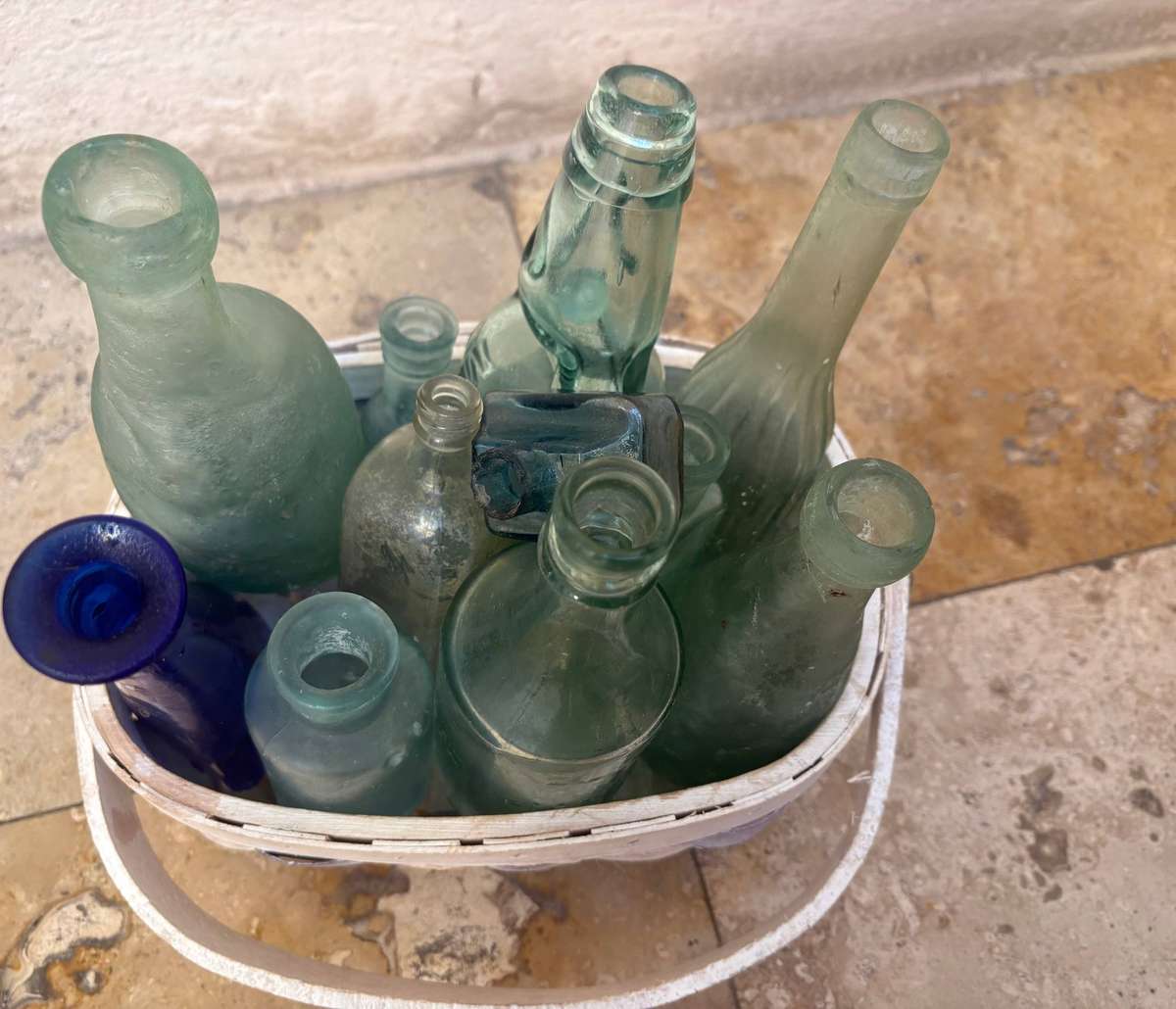 Vintage old glass bottle lot of 10
