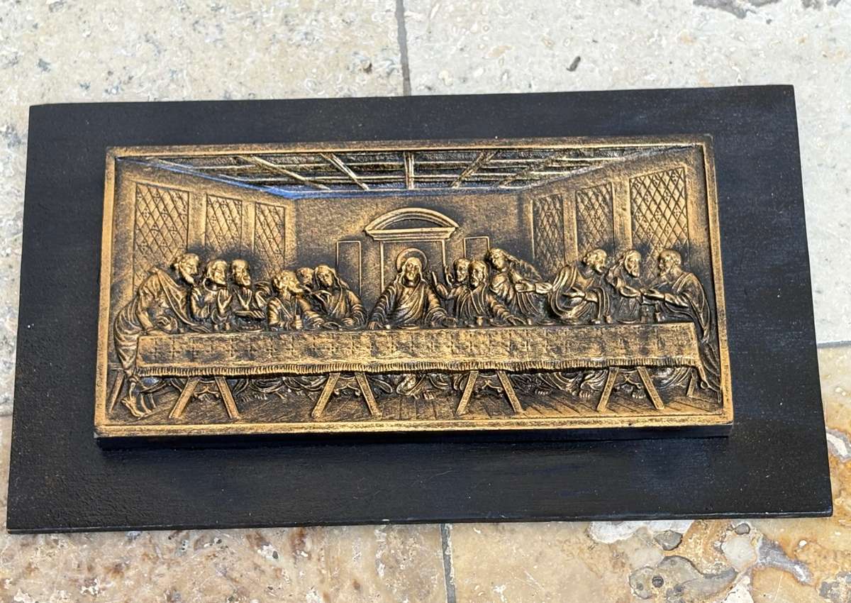 wooden The Last Supper wall hanging 3d carved