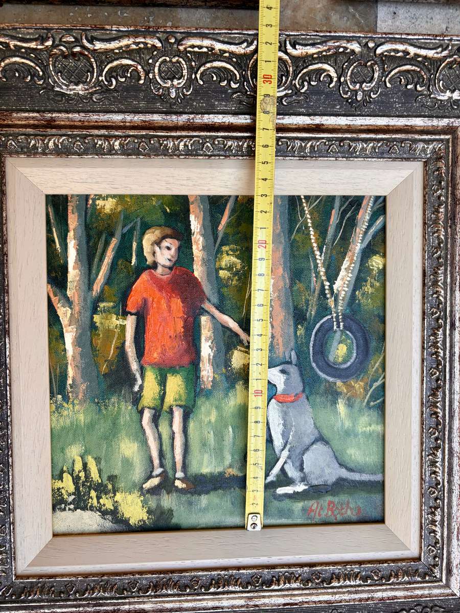 At Botha original art acrylic collection of 3 paintings , beautifully framed
