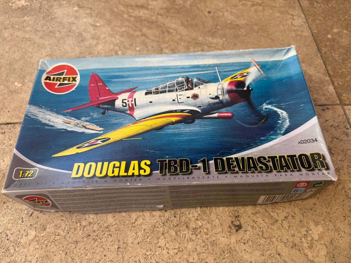 Airfix Douglas TBD-1 Devastator Model Kit - Open Box 1.72