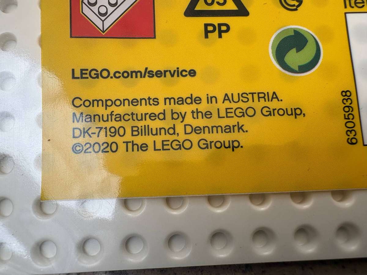 LEGO Classic Baseplate Pair of 2 Green and White - New Sealed Packaging