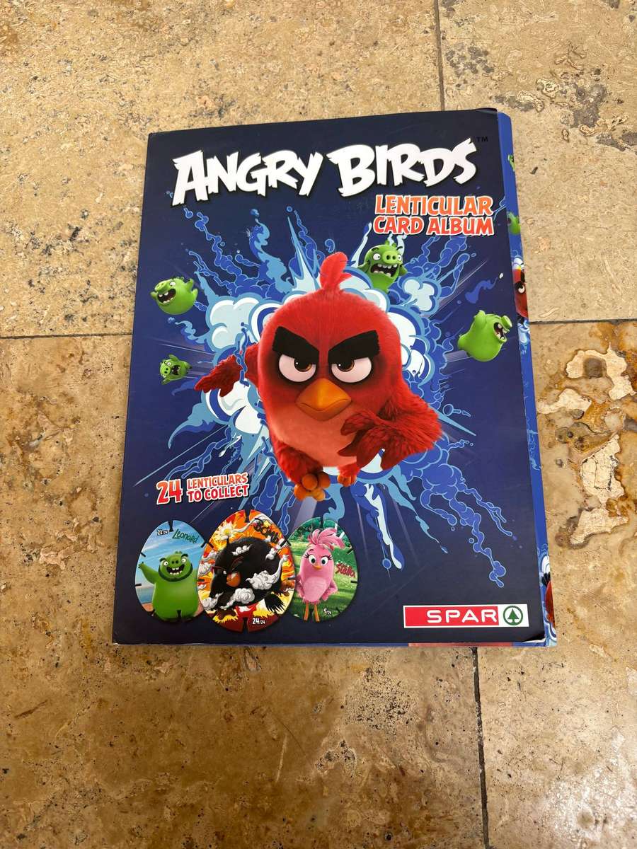 Angry Birds Lenticular Cards Album (4 missing) 2016 spar