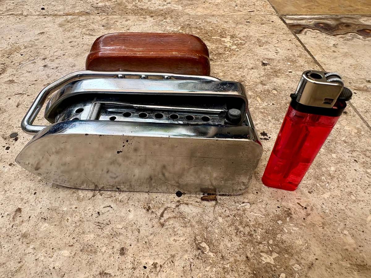 Vintage British Boudoir iron 1920s travel iron antique