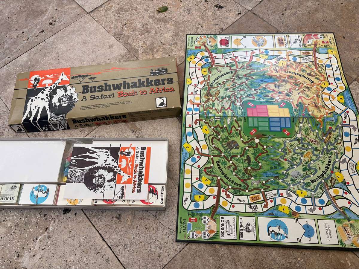 Vintage Bushwhackers board game complete