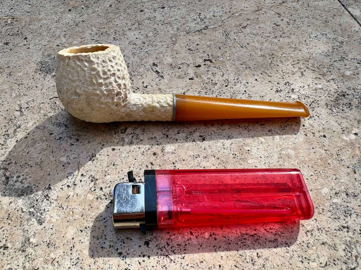 Vintage meerschaum smoking pipe Turkey Amber Bakelite