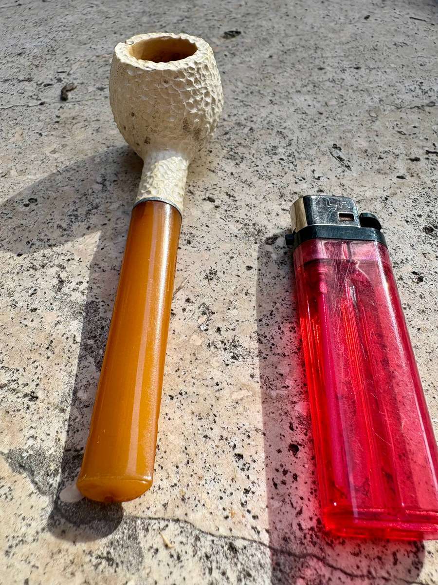 Vintage meerschaum smoking pipe Turkey Amber Bakelite