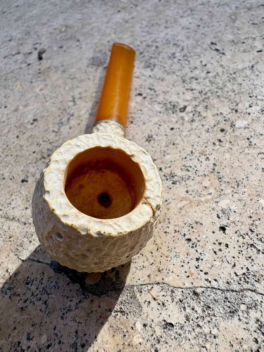 Vintage meerschaum smoking pipe Turkey Amber Bakelite