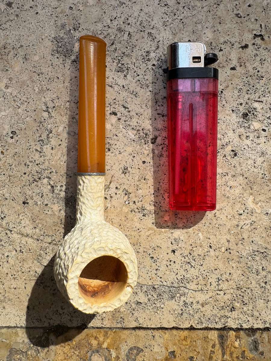 Vintage meerschaum smoking pipe Turkey Amber Bakelite