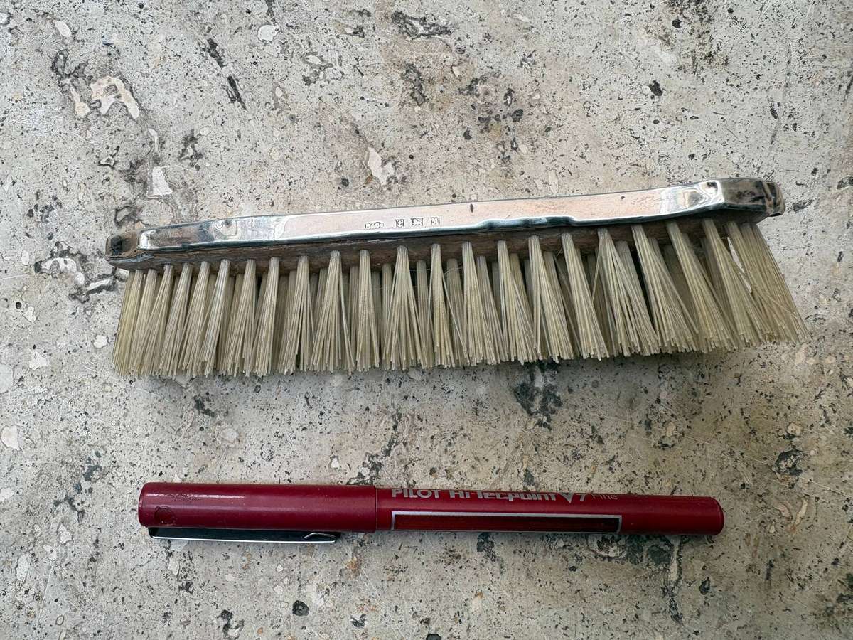 Vintage Sterling silver clothes vanity brush