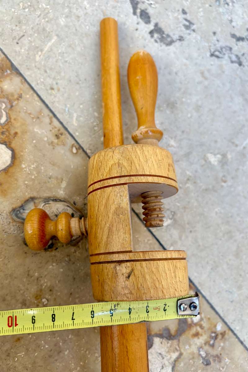 Antique French embroidery hoop wood adjustable