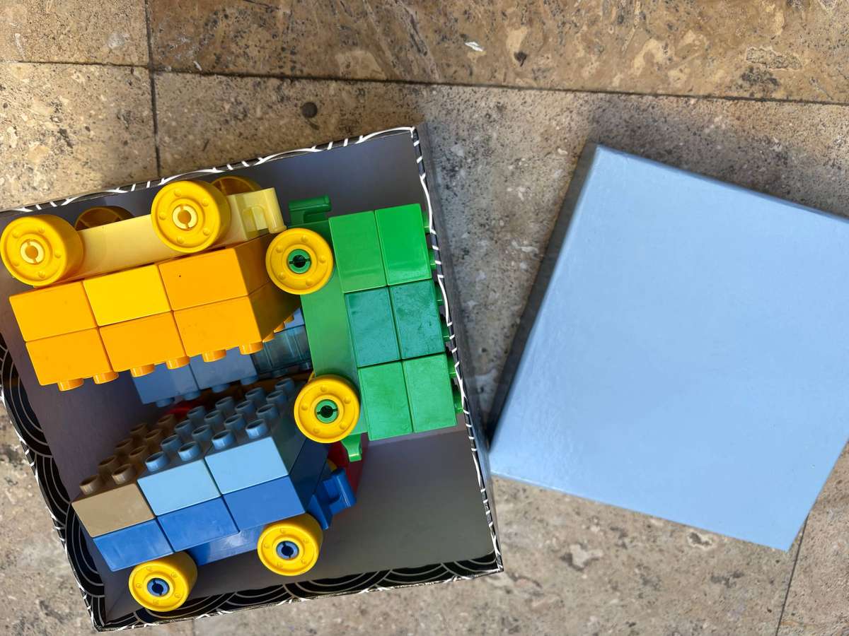 Lego duplo train of bricks x5