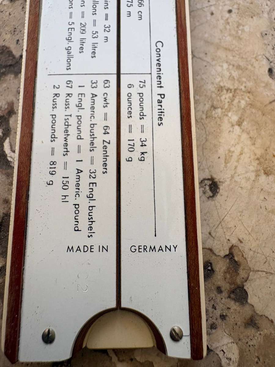Vintage slide rule Faber Castell with case , Germany