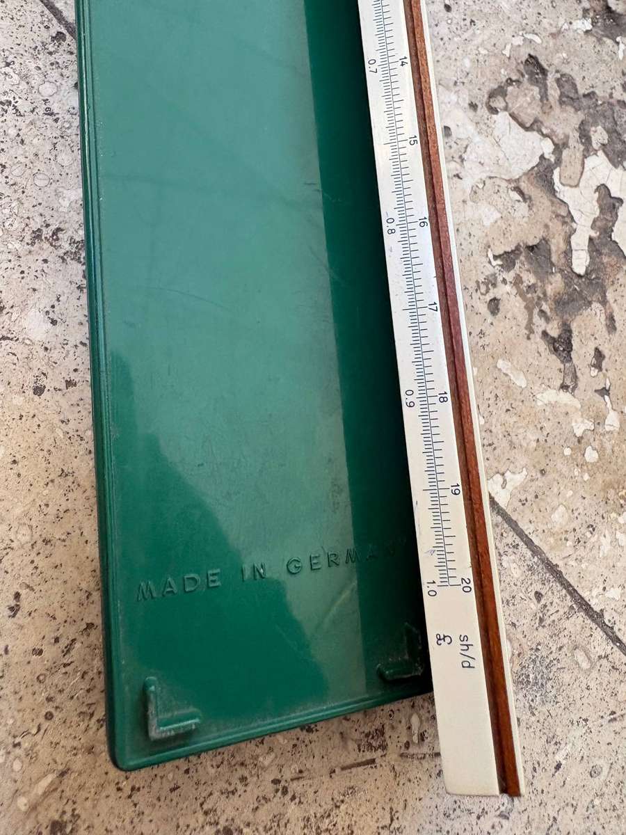Vintage slide rule Faber Castell with case , Germany
