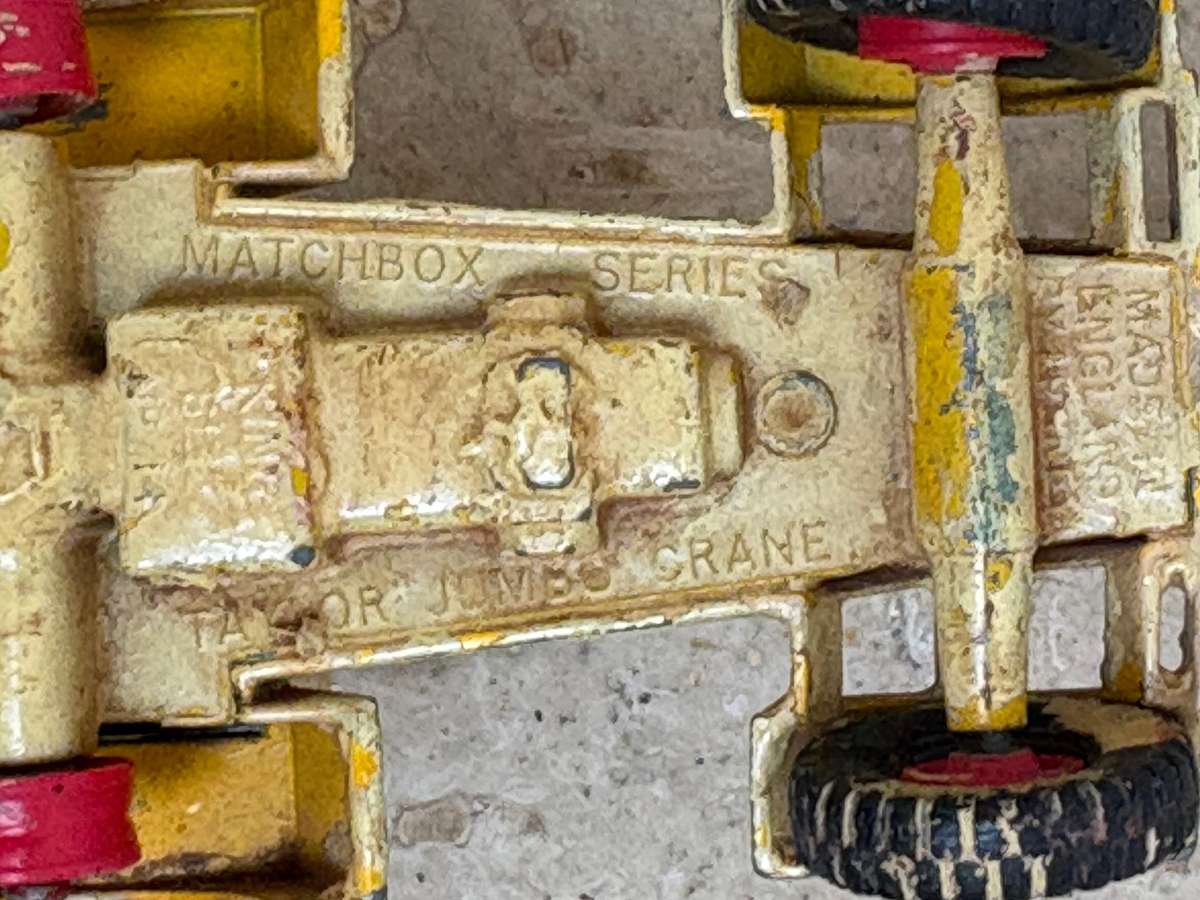 Vintage Matchbox King Size Curtiss Wright Rear Dumper, Match box jumbo crane ( TLC ) diecast pair