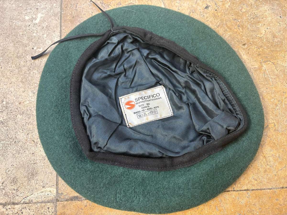 Vintage Specifico SADF army green beret