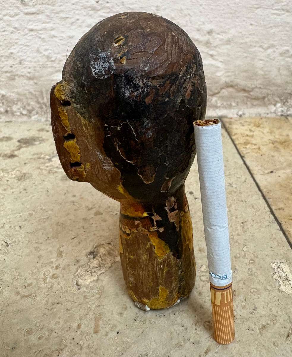 Antique Indian Persian puppet head