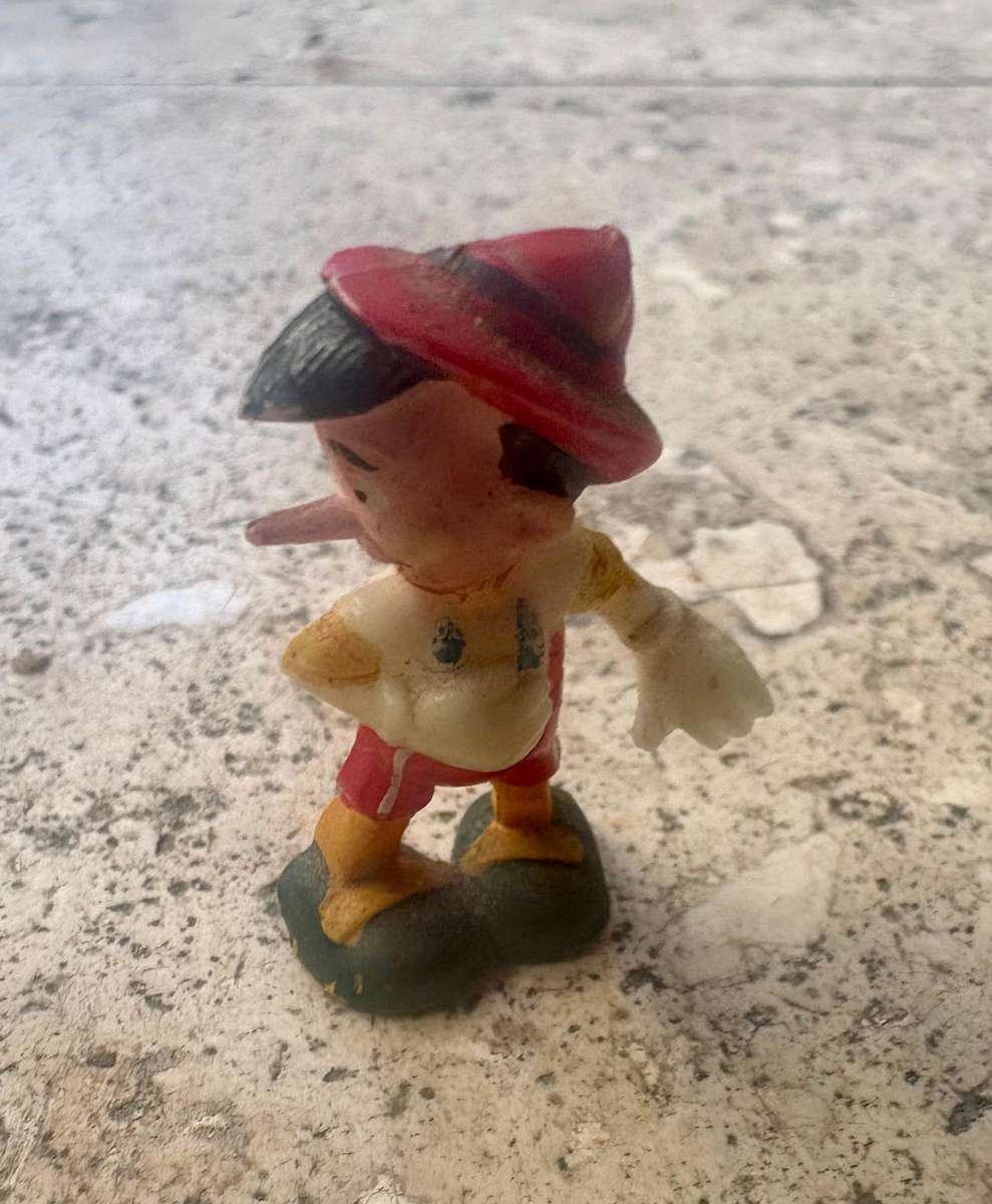 Vintage Pinocchio pvc hand painted figure