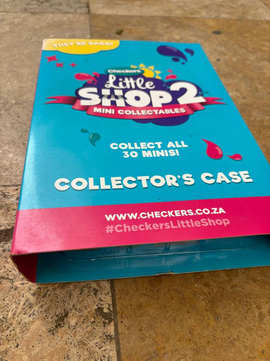 CHECKERS minis  LITTLE SHOP COMPLETE SET 2 COLLECTORS CASE  checkers mini Collectables 30 piece 2017