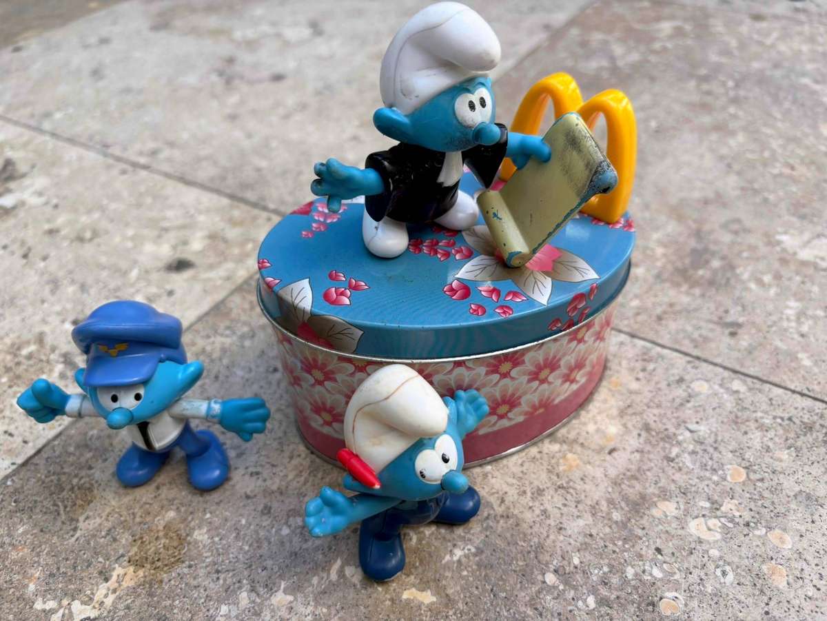 Smurf Peyo McDonalds lot of 3 2018