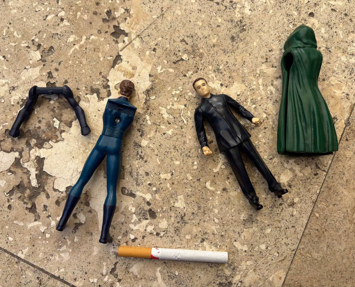 Dr doom figure and Mr Fantastic figure  marvel fantastic 4 pair